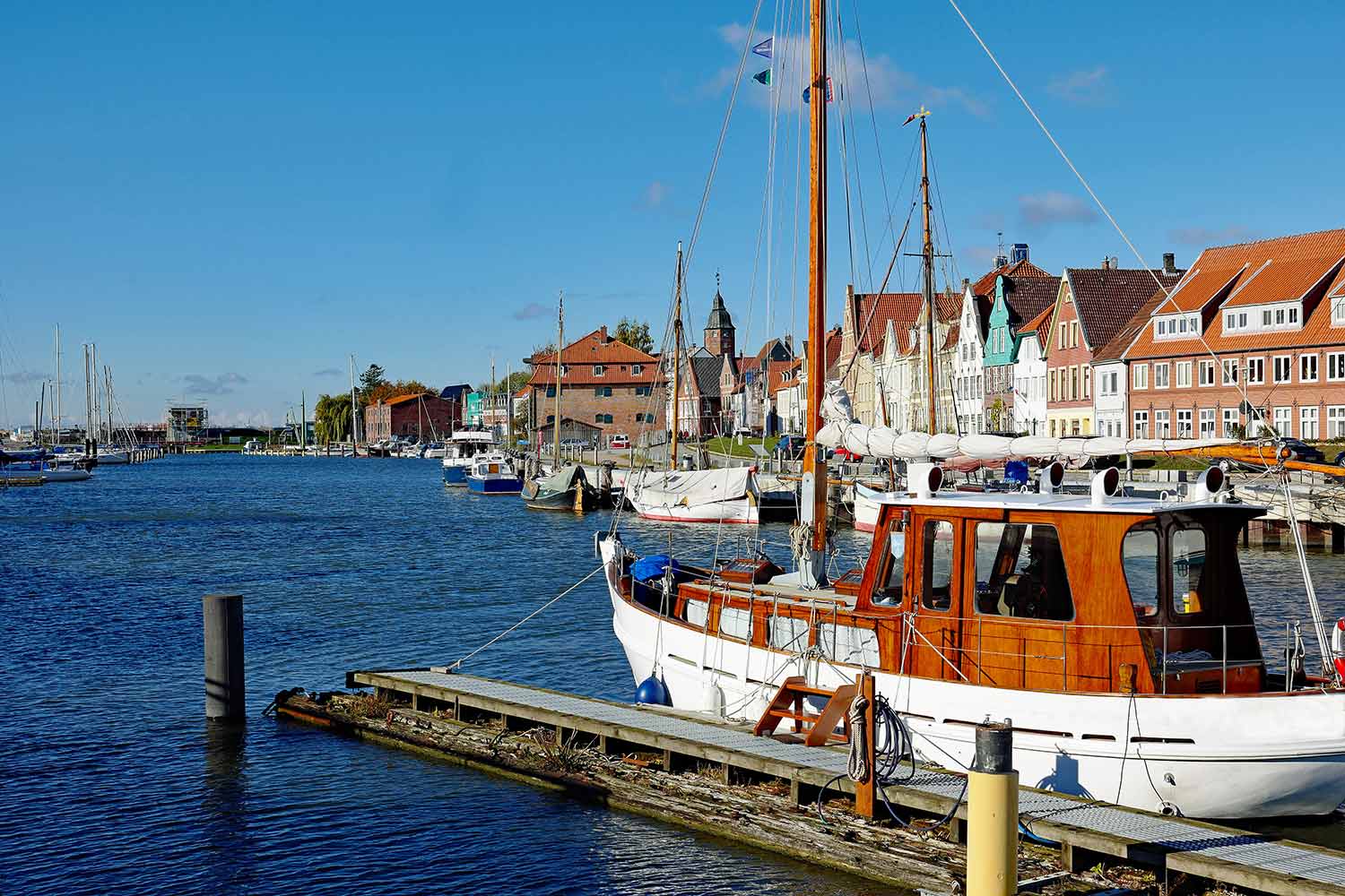 Der Hafen von Glückstadt.