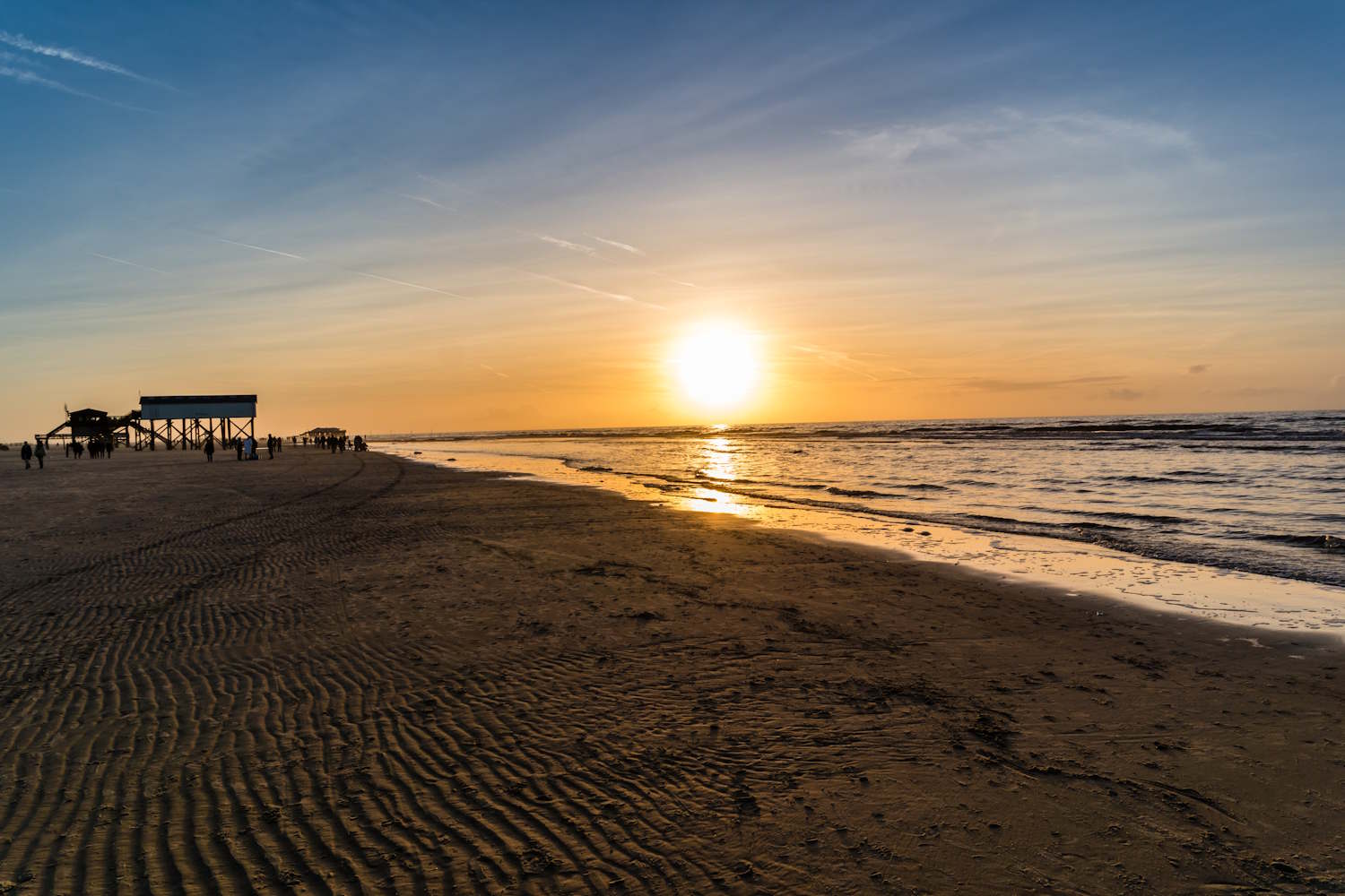 UNESCO Wattenmeer im Sonnenuntergang
